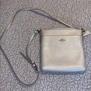 Gray Coach crossbody bag